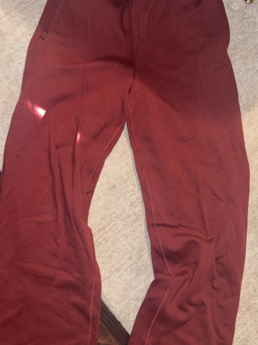 SKIMS Burgundy Sweat Joggers